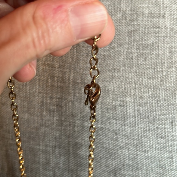 Initial Outfitters Ivory and Gold Color Necklace 18 inch Length - Picture 3 of 4